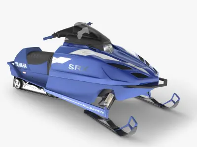 Snowmobile yamaha 3D model