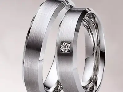 Wedding rings 040 3D print model