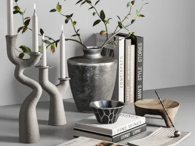 Decorative set040 3D model