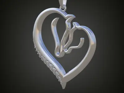 My Exclusive Pendant  3D 0038 printable model12ol 3D print model