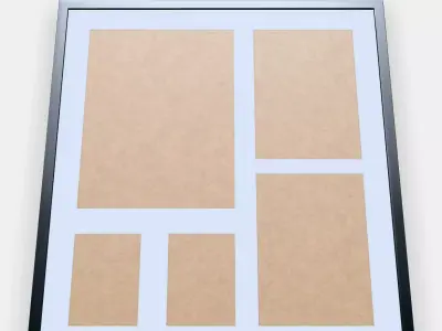 RODALM Frame for 5 pictures Low-poly 3D model