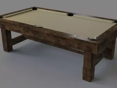 Game Room Billiard Table 3D model