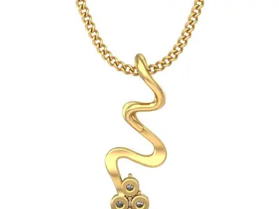 Solitaire Women Pendant 3dm STL OBJ FBX Renders Details 3D print model 78