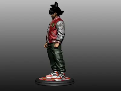 Cool side of Goku 3D print model