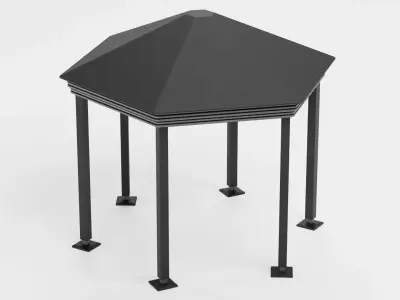 Gazebo V11 Low-poly 3D model