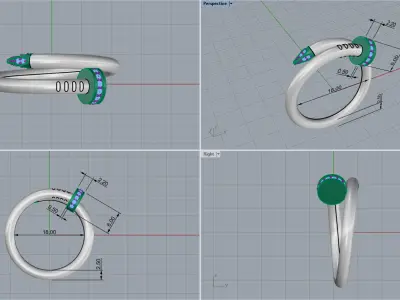 Nail Ring 51455 3D print model