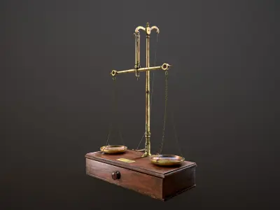 Antique Scales Low-poly 3D model