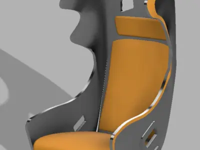 10th SCALE RC CAR SEAT 3D print model