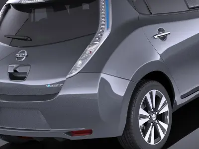 Nissan Leaf 2016 VRAY 3D model