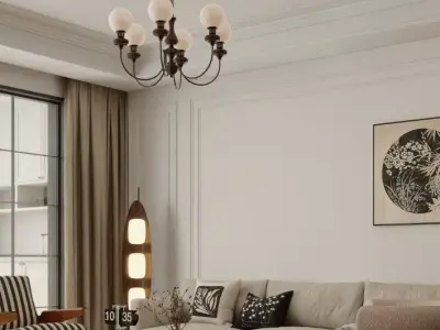 Living Room Interior Model 3D model
