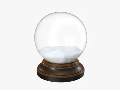 Snow globe toy 01 3D model