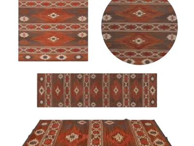 Rugs No 911 Low-poly 3D model