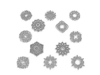 Decorations 01 Set 3D model