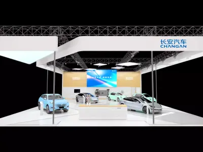 auto booth exhibition  3D model