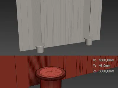 Decorative V51 Wall Panels 3D model