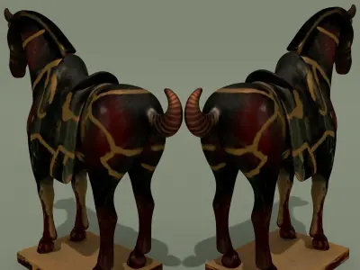 MISC Horse Statuettes Collection 2 3D model