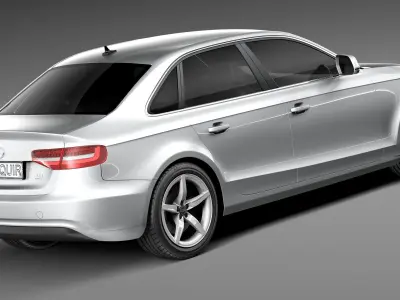 Audi A4 sedan 2013 3D model