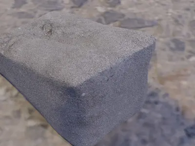 3d golf tee point rock Free low-poly 3D model