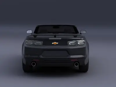 CHEVROLET CAMARO CONVERTIBLE 2022 Low-poly 3D model
