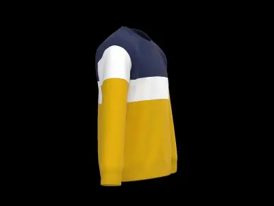 Kids male long sleeve 3D model