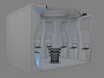  Booth Exhibition Stand a14a 3D model