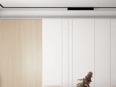 room Modern living style minimalist 3D model