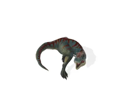 Rampaging T-Rex Ferocious Animated Dinosaur 3D Model 3D model