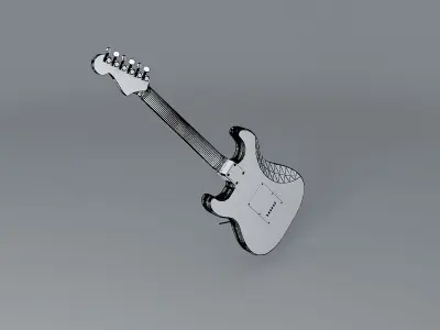Fender Stratocaster guitar Free 3D model purchase