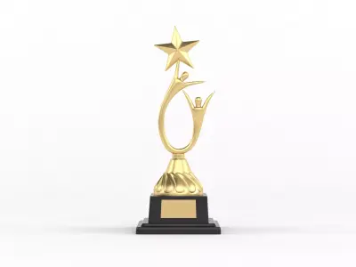 Trophy Cup Collection 3D model 14