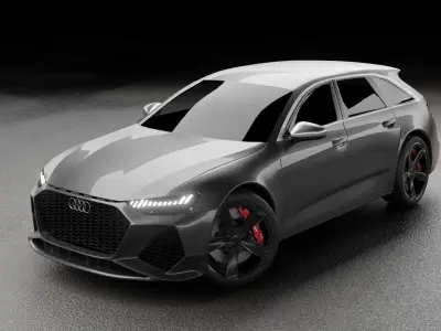 AUDI RS6 2019 3D model