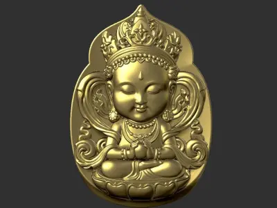 Baby Bodhisattva 3D print model