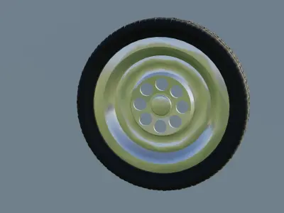Offroad Relastic Car Tyre 3D model