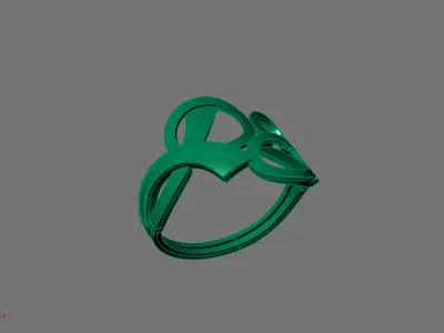 Women Ring Plain Ring Ready STL 3DM Models Womens Rings 3D print model 12