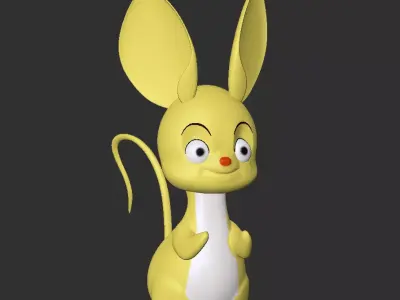 cute rat model 3D print model