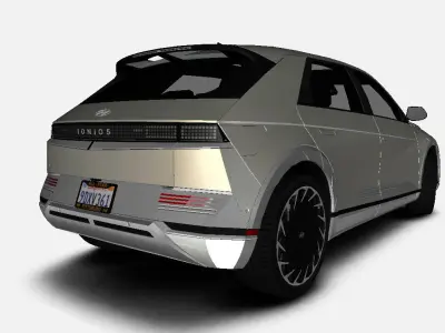 Hyundai Ioniq 5 Limited US-Spec 2023 Gameready Low-poly 3D model