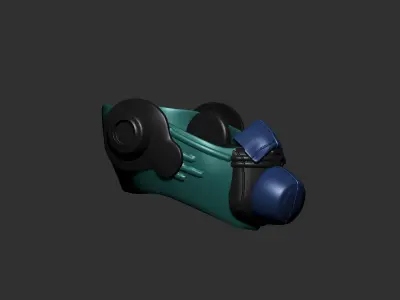 helmet high poly sculpt 3d printable  3D model 27