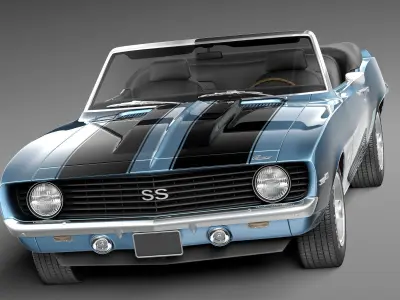 Chevrolet Camaro SS Convertible CG 1969 3D model