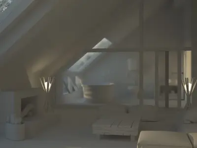 COMPLETE INTERIOR SET- VRAY  3D model