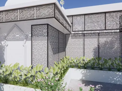 Mosque Of The Singkawang Planning Gallery 3D model