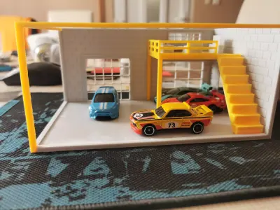 Workshop diorama 3D print model