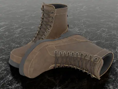 TIMBERLAND ORIGINALS 2 3D SHOES Low-poly 3D model