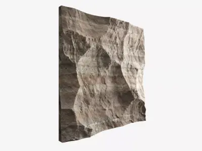 466-RockPanel piece of rock 3D model