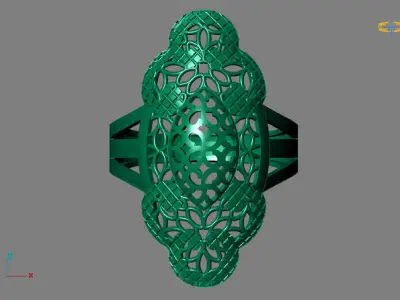 Fancy Womens Rings Plain Rings Ready STL 3DM Models Rings 3D print model 15