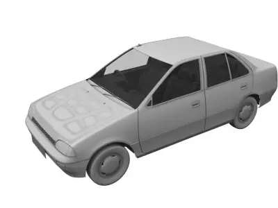 esteem car 3d model 3D model