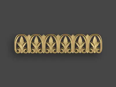 5 Borders Ornamental Pack 5 3D model