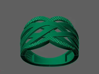 Plain Ring Women Ready STL 3DM Models Womens Rings 3D models 3D print model 44