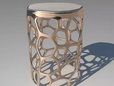 Ottoman pufik 3D model