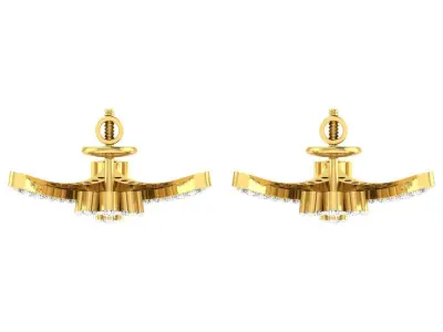 Women Earring 3dm STL FBX OBJ Render Details 3D print model