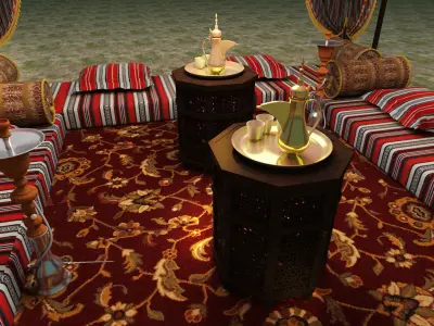 Arabic Tent 3D model
