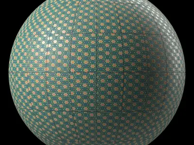 Islamic Tiles 1- Pbr 4k Seamless Texture